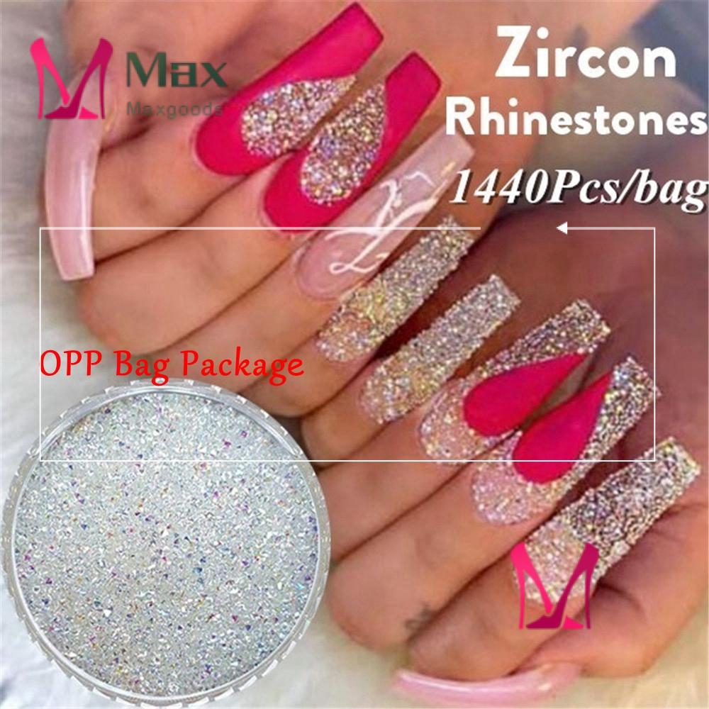 Bộ 1440 hạt kim tuyến 3D 1.1mm dùng cho trang trí móng tay