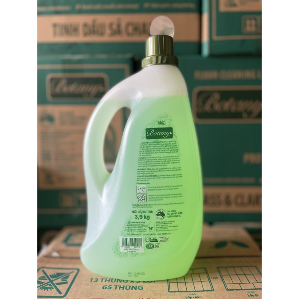 Nước lau sàn Botany 3,9 kg tinh dầu Sả Chanh