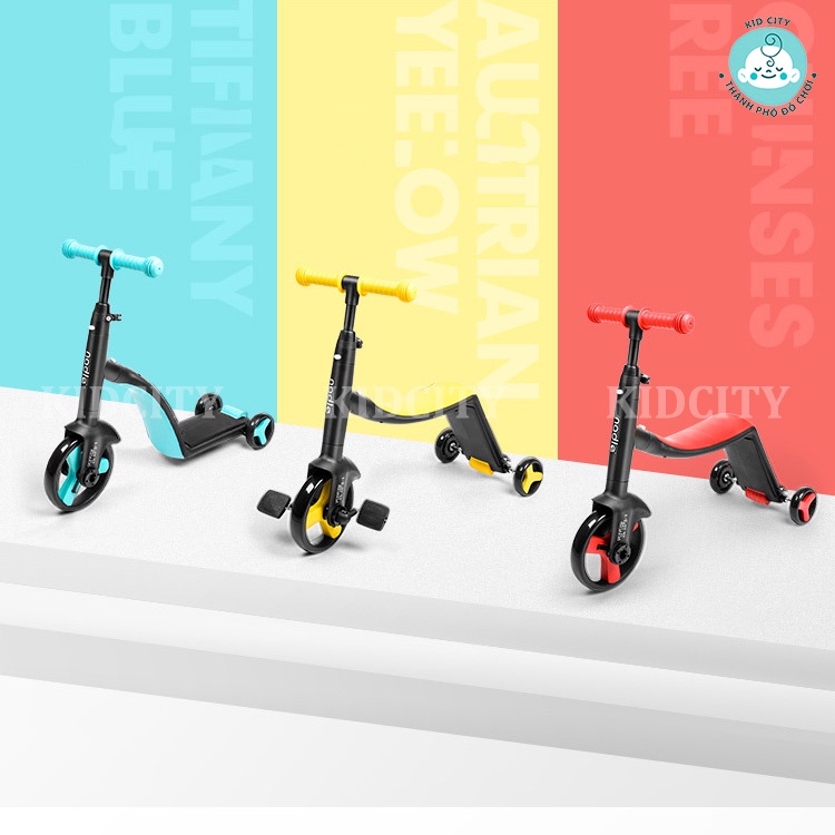 [Hàng Auth - Chọn màu] Xe Trượt Scooter Nadle 3 trong 1 cao cấp cho bé từ 1 đến 6 tuổi