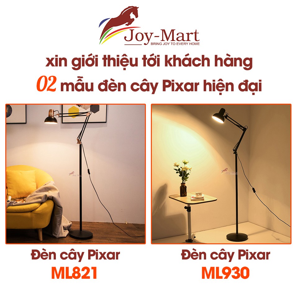 Đèn Cây Đứng Pixar Đọc Sách ♥️JOYMART♥️ Đèn Đứng Trang Trí Phòng Khách 2 Mét - Kèm Bóng LED Chống Cận Chính Hãng MB930B