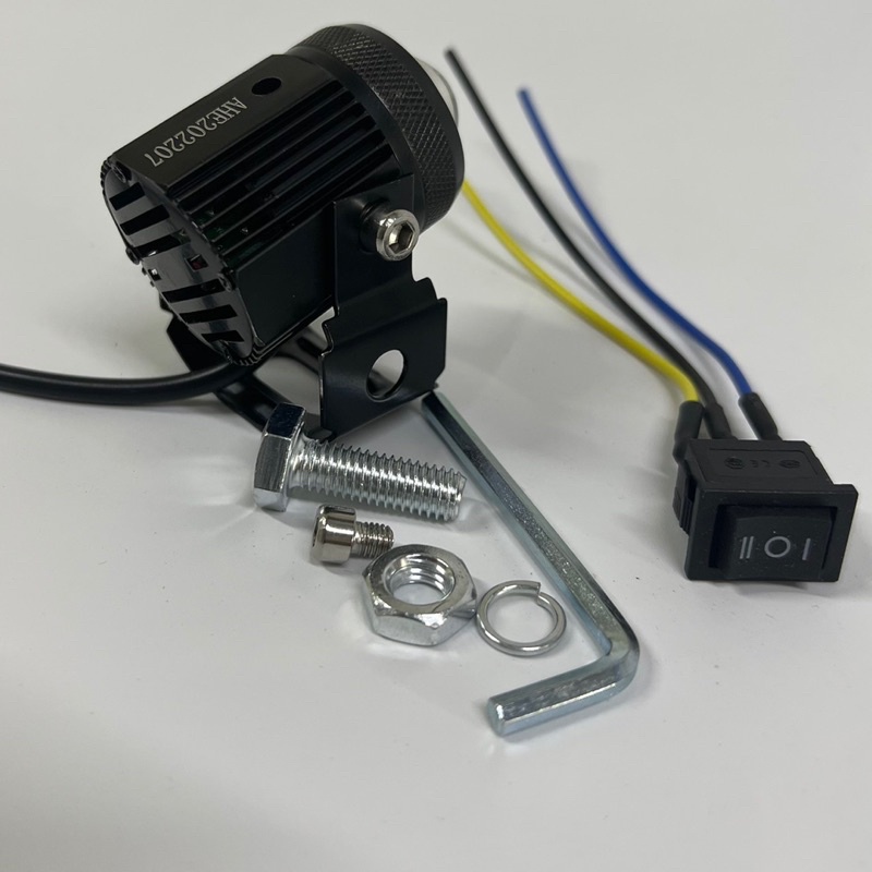 Đèn led trợ sáng mini 2 màu L3 trắng vàng.Tặng full phụ kiện