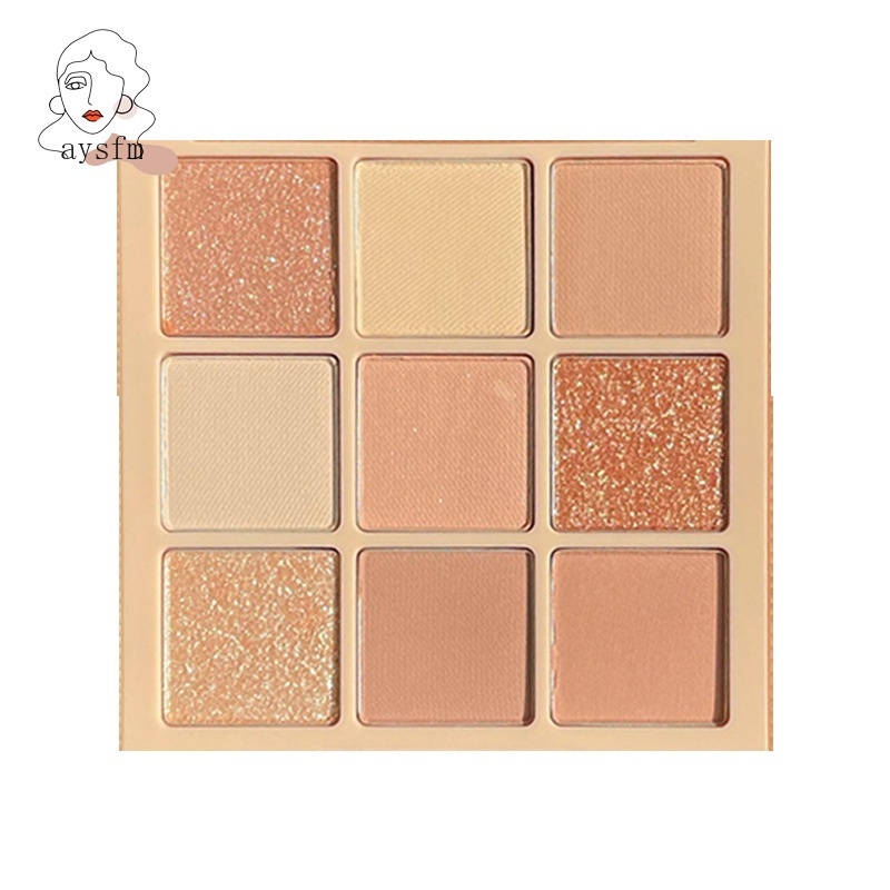 Bảng Phấn Mắt 9 Màu Lâu Trôi Trang Điểm Chuyên Nghiệp