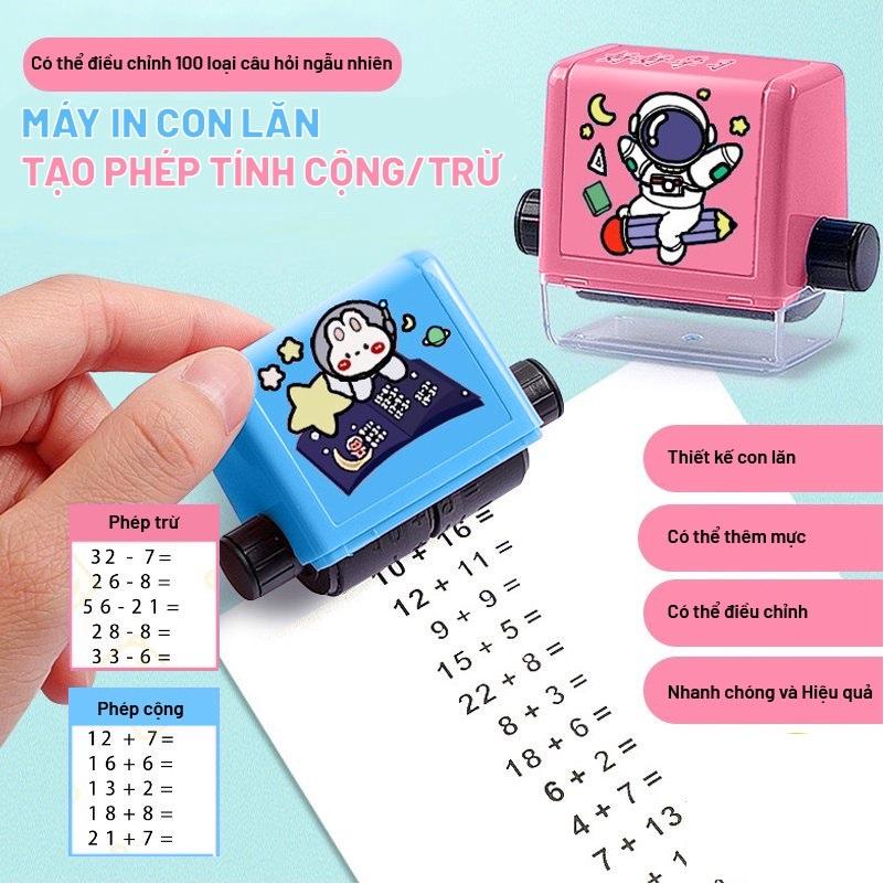 Máy In Con Lăn Tạo Phép Tính Cộng Trừ, Máy Tạo Phép Tính , Máy In Phép Cộng, Trừ Ra Bài Tập Cho Bé