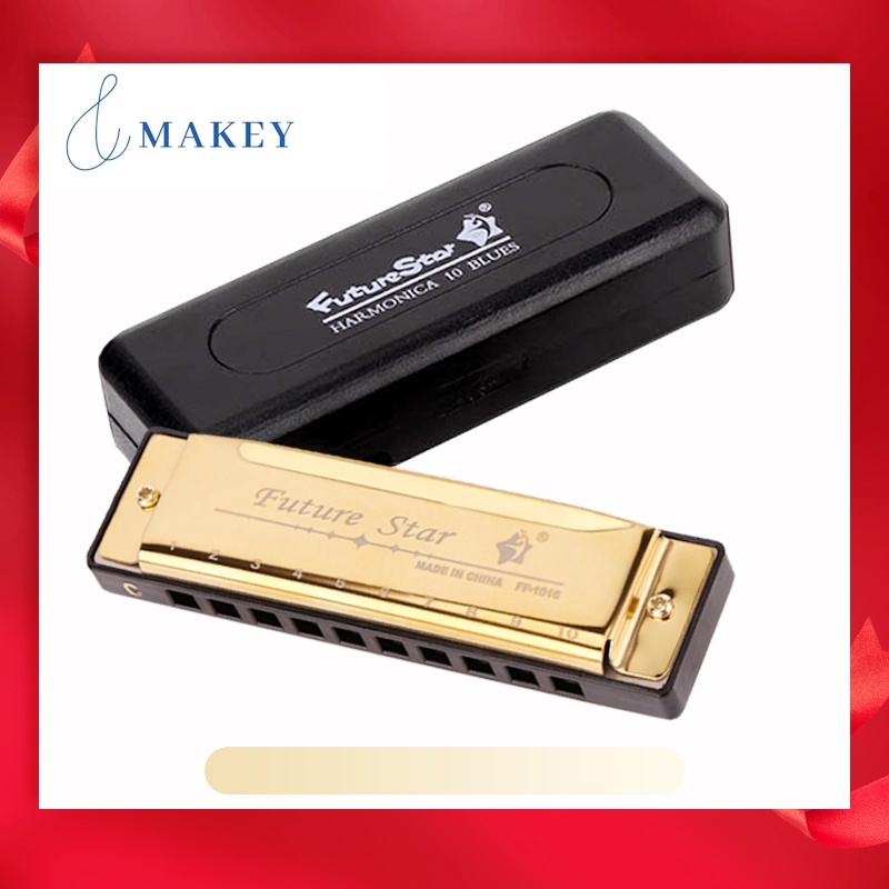 Kèn Harmonica 10 Lỗ Cho Người Mới Bắt Đầu