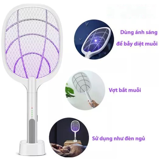 Vợt muỗi thông minh tự động bắt muỗi 3in1 Weidasi WD-947 và Nanoco NMR103BE