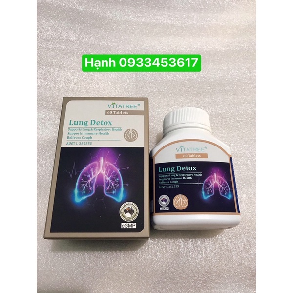 giải độc phổi bổ phổi Vitatree Lung Detox