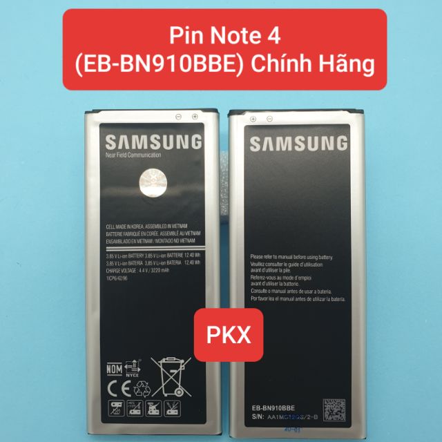 Pin Samsung Note 4 (EB-BN910BBE) Chính Hãng