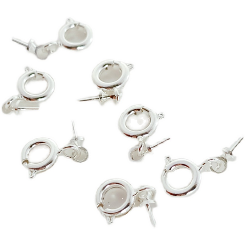 Mặt Dây Chuyền Ngọc Trai Có Nắp Đậy DIY Màu Bạc Dày Dặn DIY