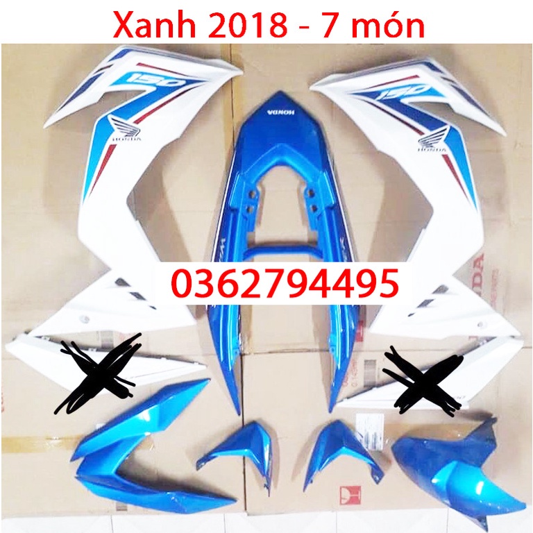 Dàn áo Winner v1 Xanh đời 2018 Zin chính hãng Honda