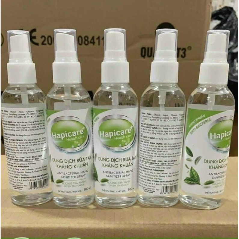 xịt khuẩn happycare 100 ml