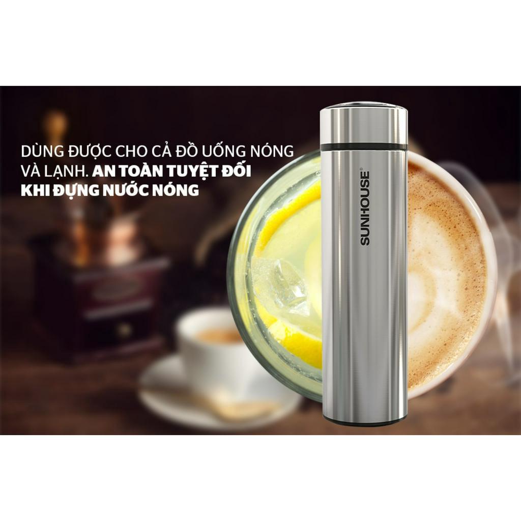 BÌNH GIỮ NHIỆT INOX 304 SUNHOUSE 450ML KS-TU450I - CAM KẾT CHÍNH HÃNG