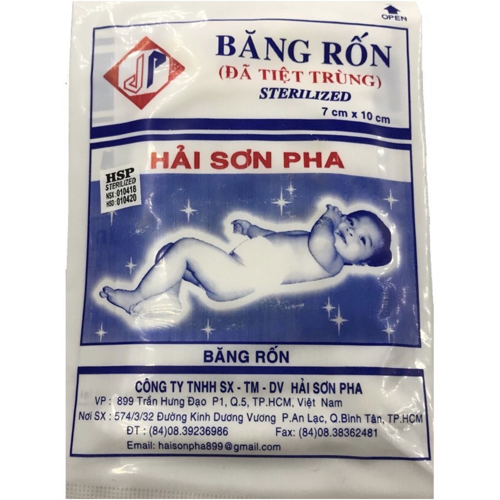 Gạc băng rốn  HÀNG CHÍNH HÃNG Gạc băng rốn Đông Fa cho bé sơ sinh