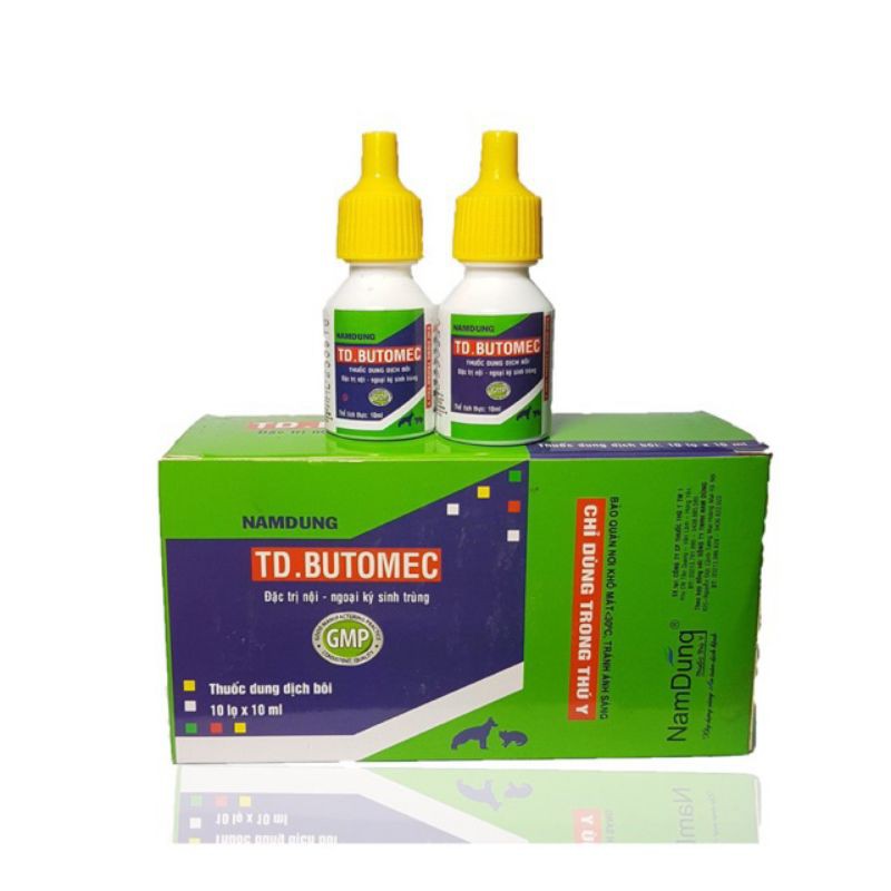Nhỏ gáy diệt ve, rận, bọ chét ở chó mèo Butomec
