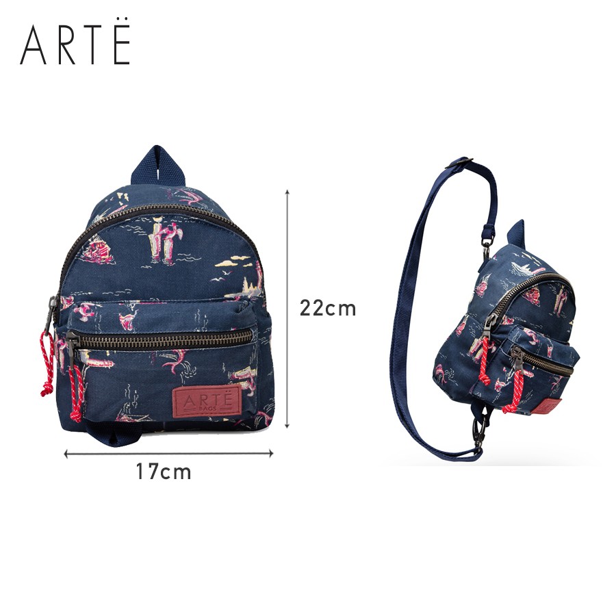 Túi đeo chéo Canvas Cỡ Mini thời trang ARTE cho nữ và bé