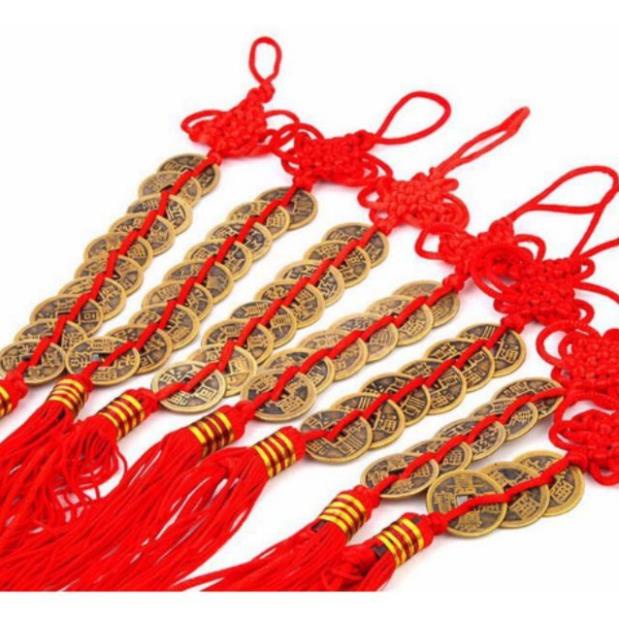 Dây tiền xu Ngũ đế chiêu tài may mắn , Tiền xu phong thủy Thập Đế, Cửu Đế, Bát đế, Lục Đế, Tam Đế