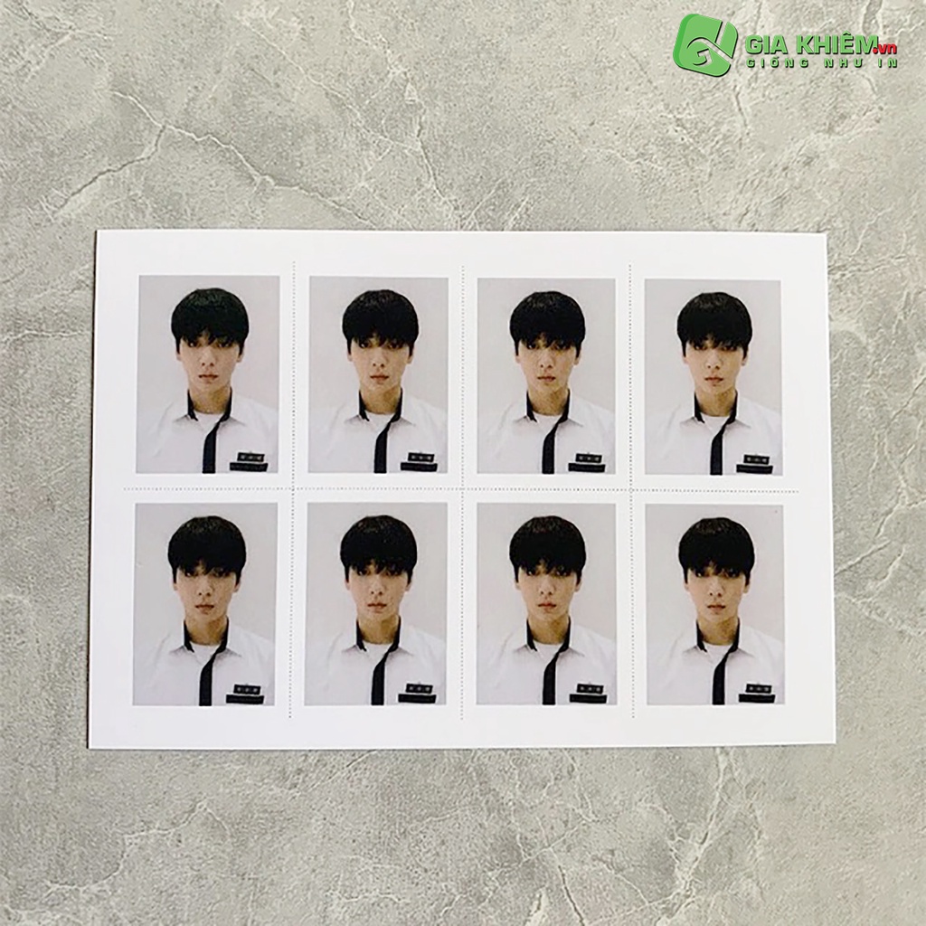 In Photo ID in ảnh thẻ không phai không nhòe màu size 3x4cm theo yêu cầu