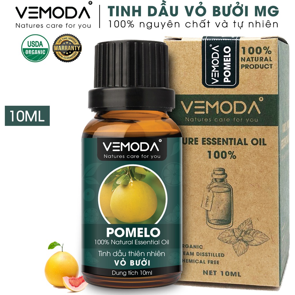 Tinh dầu Vỏ bưởi MG cao cấp Vemoda 10ML giúp kháng khuẩn, chống trầm cảm, hỗ trợ giảm cân, chăm sóc da tóc, khử mùi