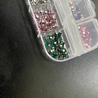 SET đá trang trí nail, Khay đá trang trí cho móng