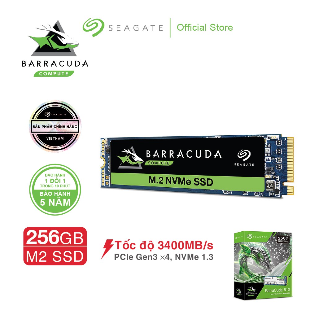 Ổ cứng SSD Seagate Barracuda 510 256GB M2 NVMe_ZP256CM30041