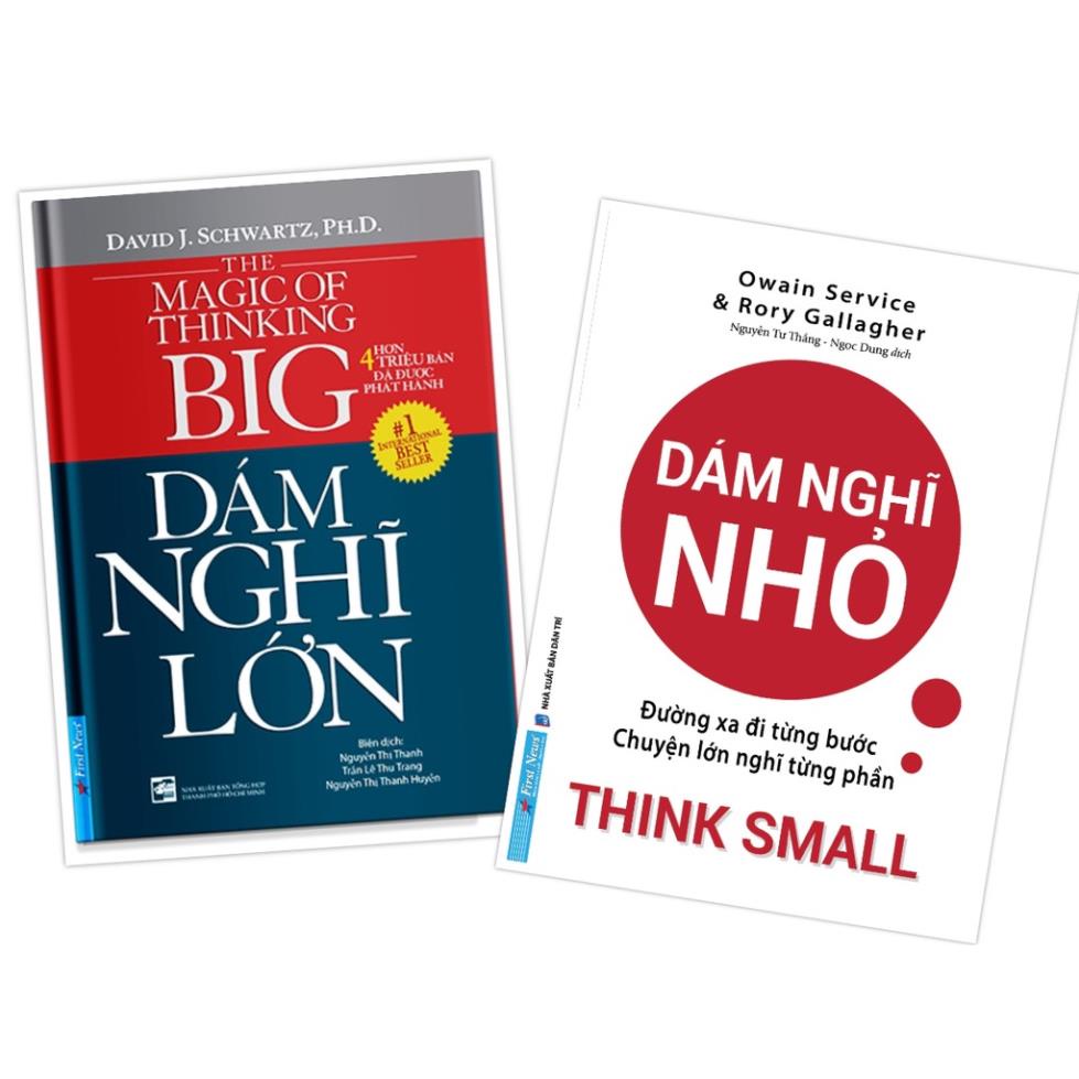 Sách - Combo Dám Nghĩ Lớn + Dám Nghĩ Nhỏ (Khổ lớn) - First News