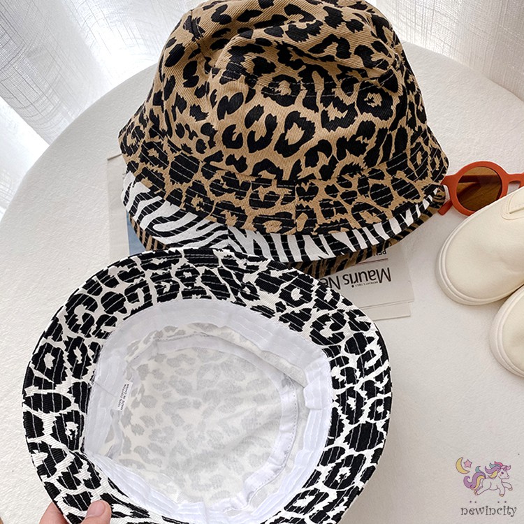 Mũ Tai Bèo Họa Tiết Da Báo / Ngựa Vằn Cá Tính Cho Bé