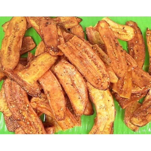 900g chuối sấy mè vừng hàng cty siêu vừng
