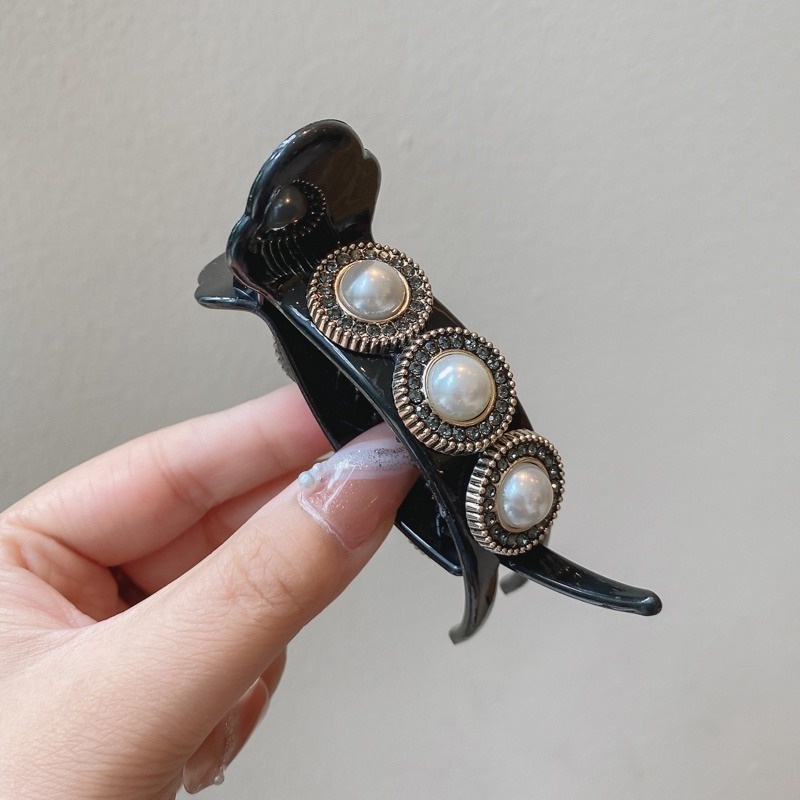 Kẹp gắp tóc đính hạt ngọc trai giả thời trang nữ tính