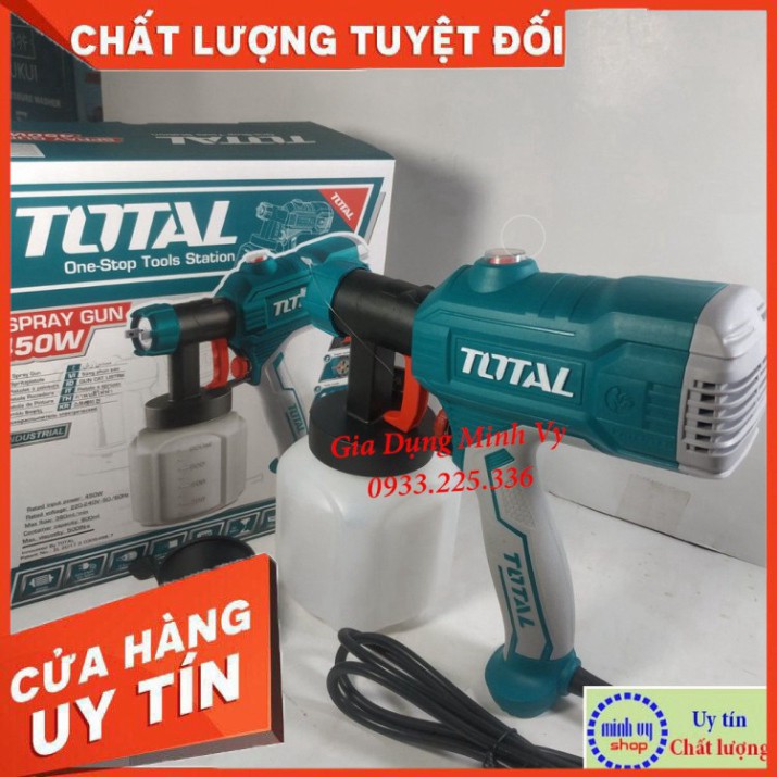 {HÀNG SẴN} 450W Máy phun sơn dùng điện TOTAL TT3506 nguyên zin nhé các bác