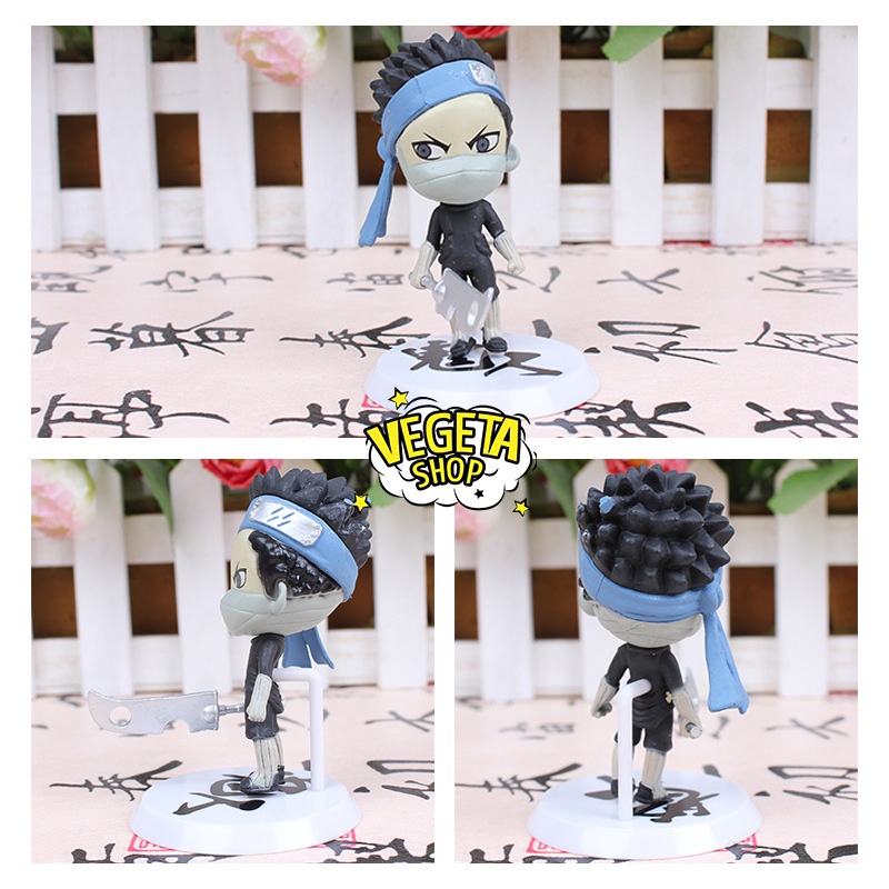 Mô hình Naruto - Set 6 nhân vật Uzumaki Naruto Uchiha Sasuke Haruno Sakura Hatake Kakashi Momochi Zabuza Haku - Cao 7cm