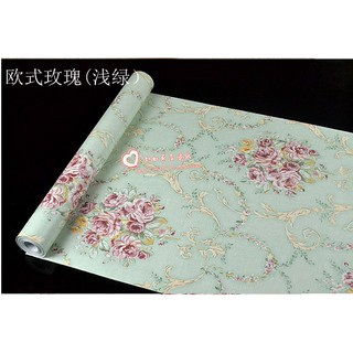 Decal giấy dán tường hồng chùm kem-aqa