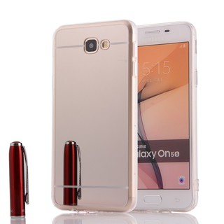 For [ Samsung Galaxy J5 Prime ] Soft Mirror TPU Silicone Back Phone Case