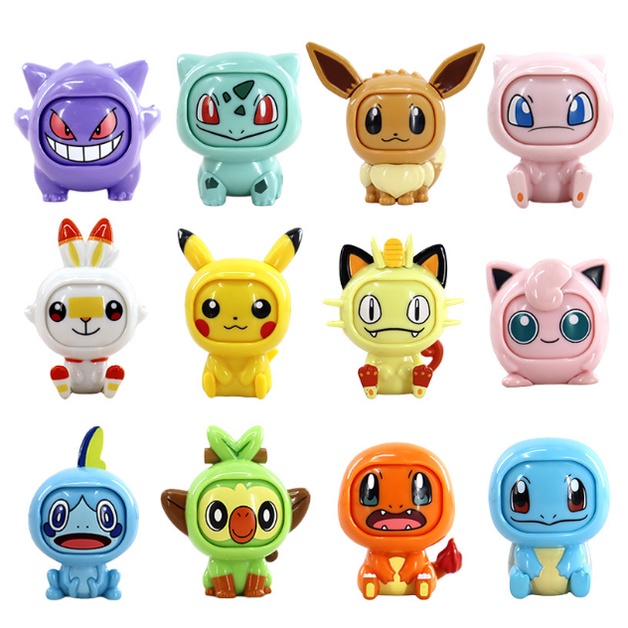 Mô Hình Pokemon Thay Đổi 4 Sắc Thái Khuôn Mặt Khác Nhau, Mô Hình Nhân Vật Anime Biểu Cảm Dễ Thương, Quà Tặng Cho Các Bé
