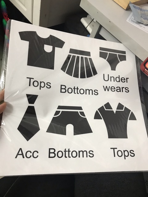 Decal dán- tủ nhựa ghép