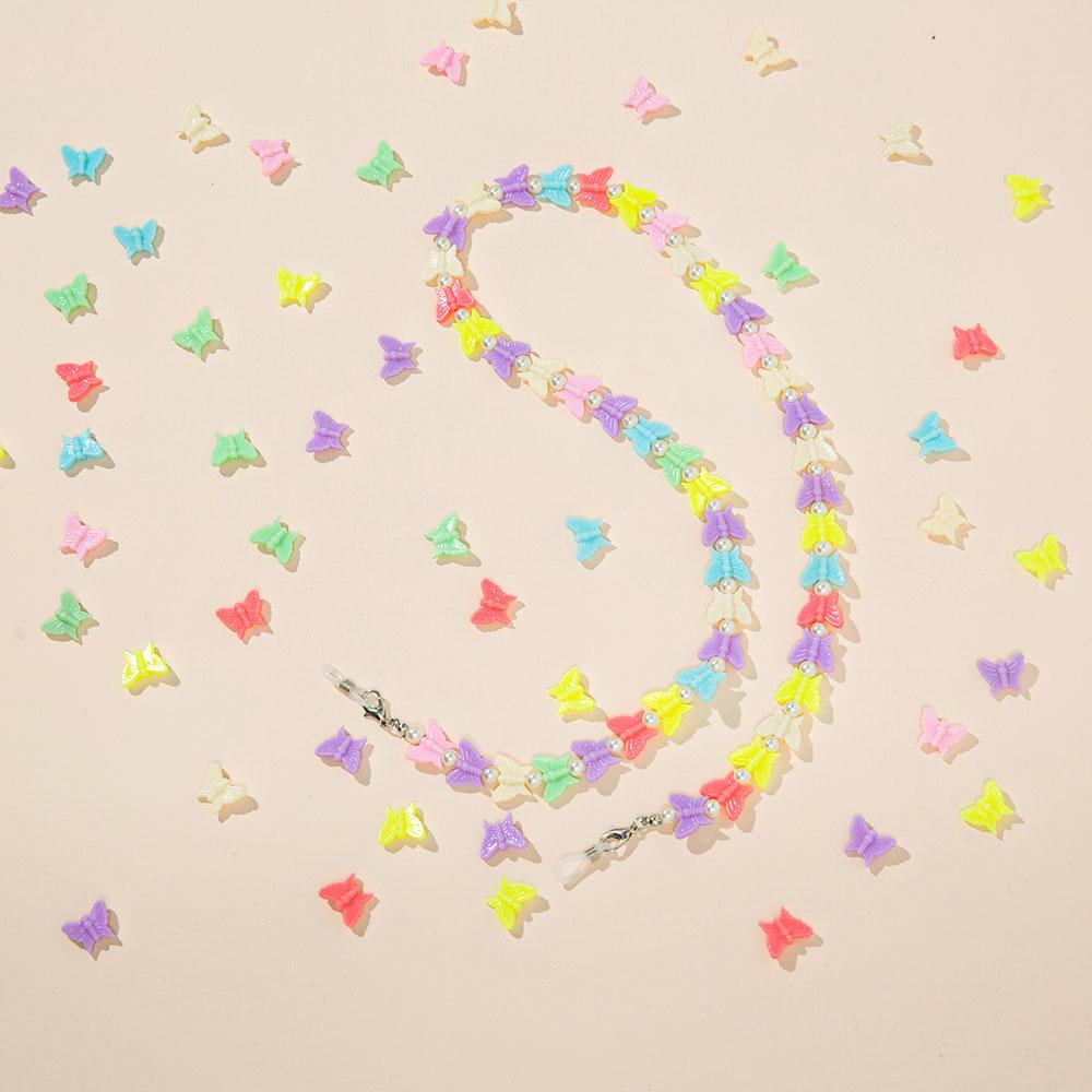 Dây Đeo Mắt Kính Bằng Nhựa Xỏ Hạt Hình Trái Tim / Ngôi Sao