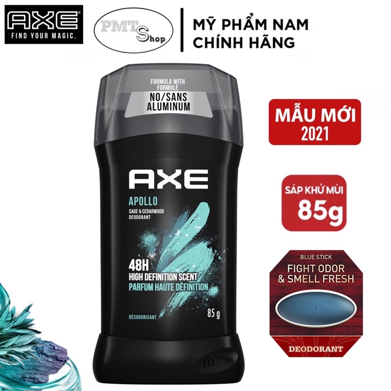 [USA] Lăn sáp khử mùi nam Axe 85g (sáp xanh) Apollo | Black | Anarchy | Gold Dark Temptation - Mỹ