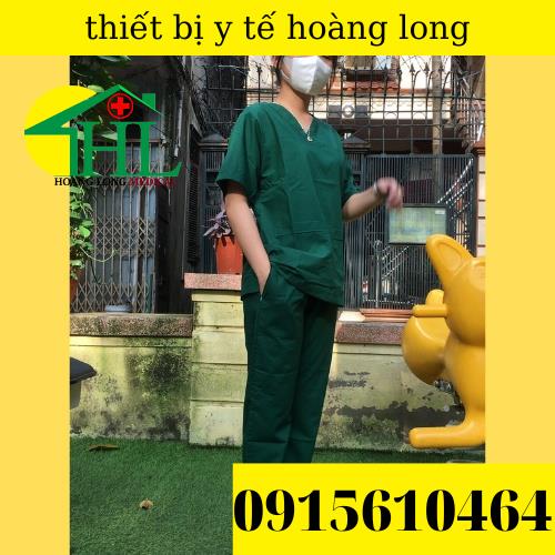 Bộ scrubs bác sĩ, quần áo y tế xanh lá cây nam, nữ các size S M L XL