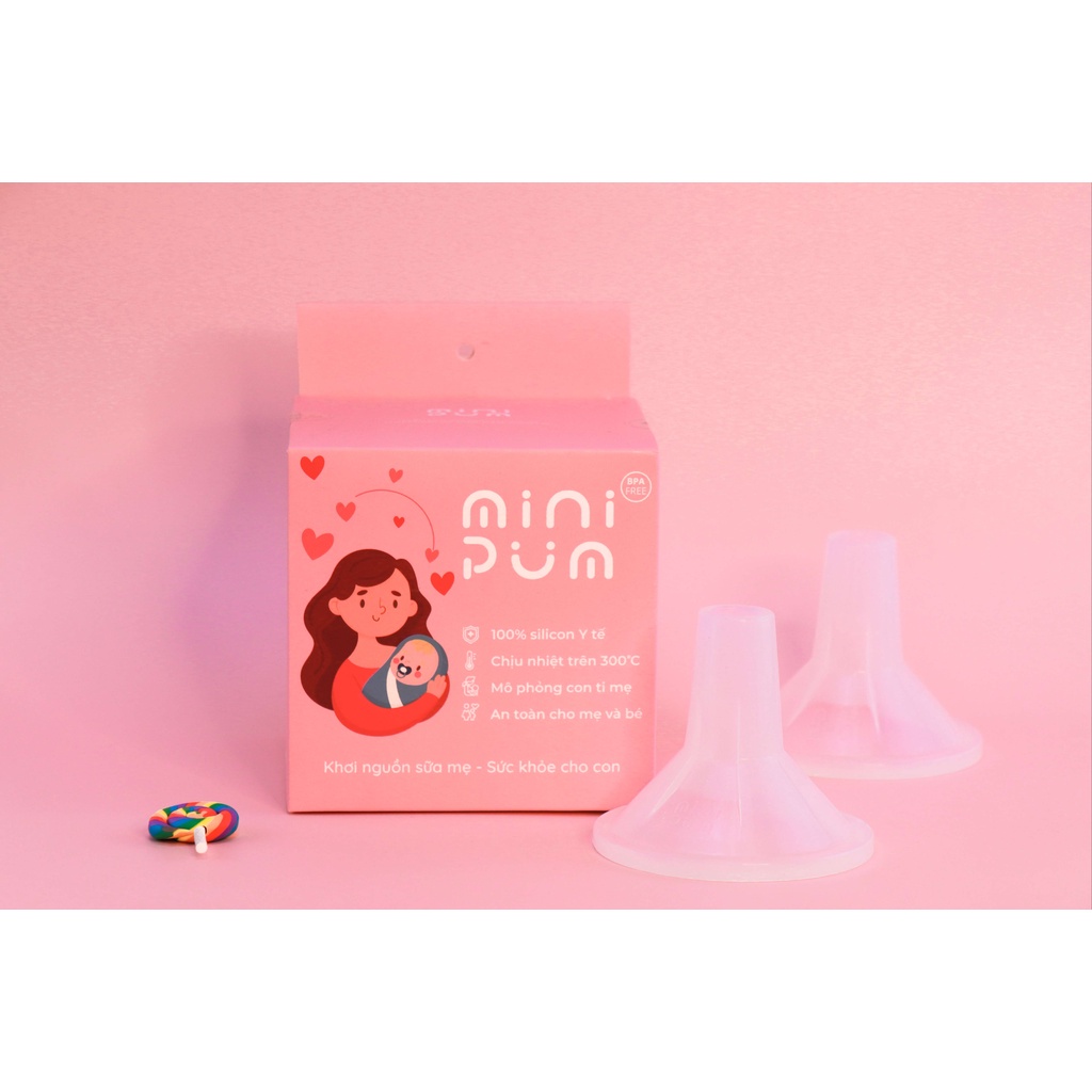Phễu hút sữa silicon Mini Pum cao cấp chính hãng 1 chiếc