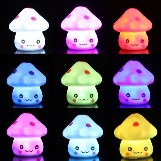 Nấm nhỏ đèn led 7màu