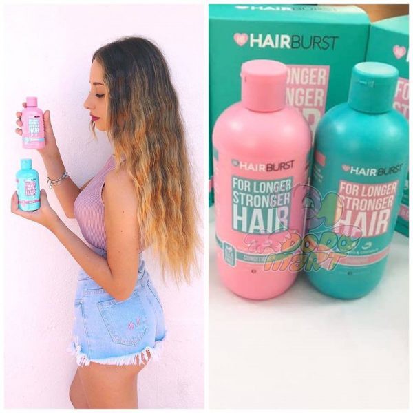 Set HAIR BURST Gội Xả For Longer Stronger Hair Kích Thích Mọc Tóc (Dầu Gội 350ml + Dầu Xả 350ml)