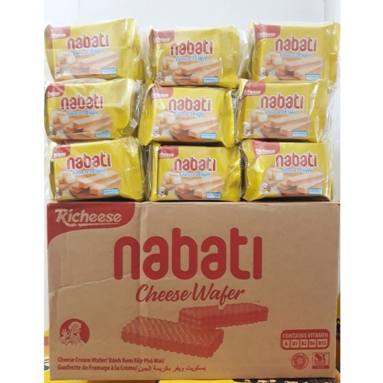 Thùng 12 Túi Bánh Xốp Nabati phô mai 200g