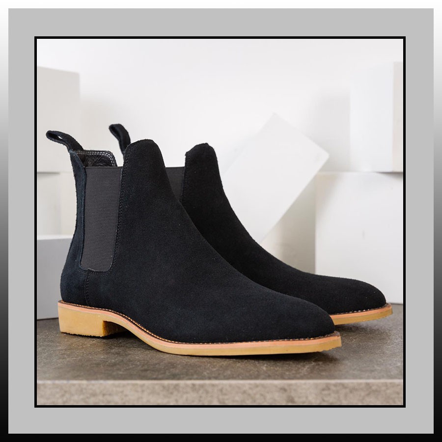 Giày Chelsea Boots nam chất liệu da lộn đế cao su chống trượt SN042 phong cách thời trang thích hợp mang đi làm đi chơi | BigBuy360 - bigbuy360.vn