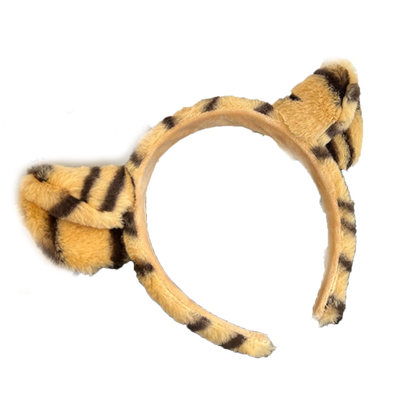 Kẹp Tóc Tai Hổ Phối Lông Dễ Thương Dùng Hóa Trang Halloween
