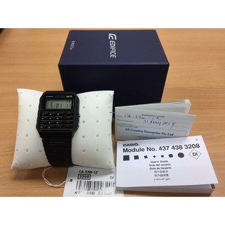 Đồng hồ nam dây cao su Casio CA-53W