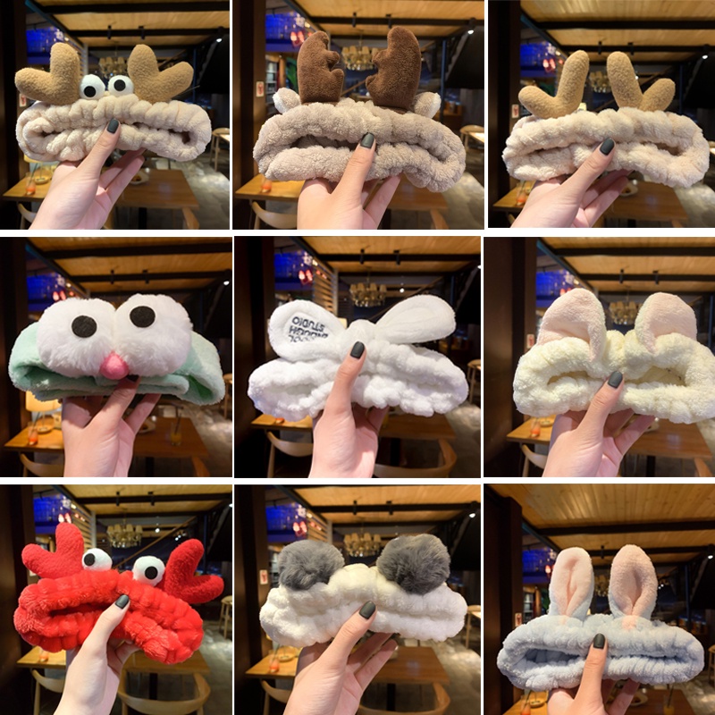 [ Mã 11FASHIONSALE1 giảm 10K đơn 50K ] Băng đô rửa mặt thiết kế đơn giản phong cách Hàn Quốc xinh xắn