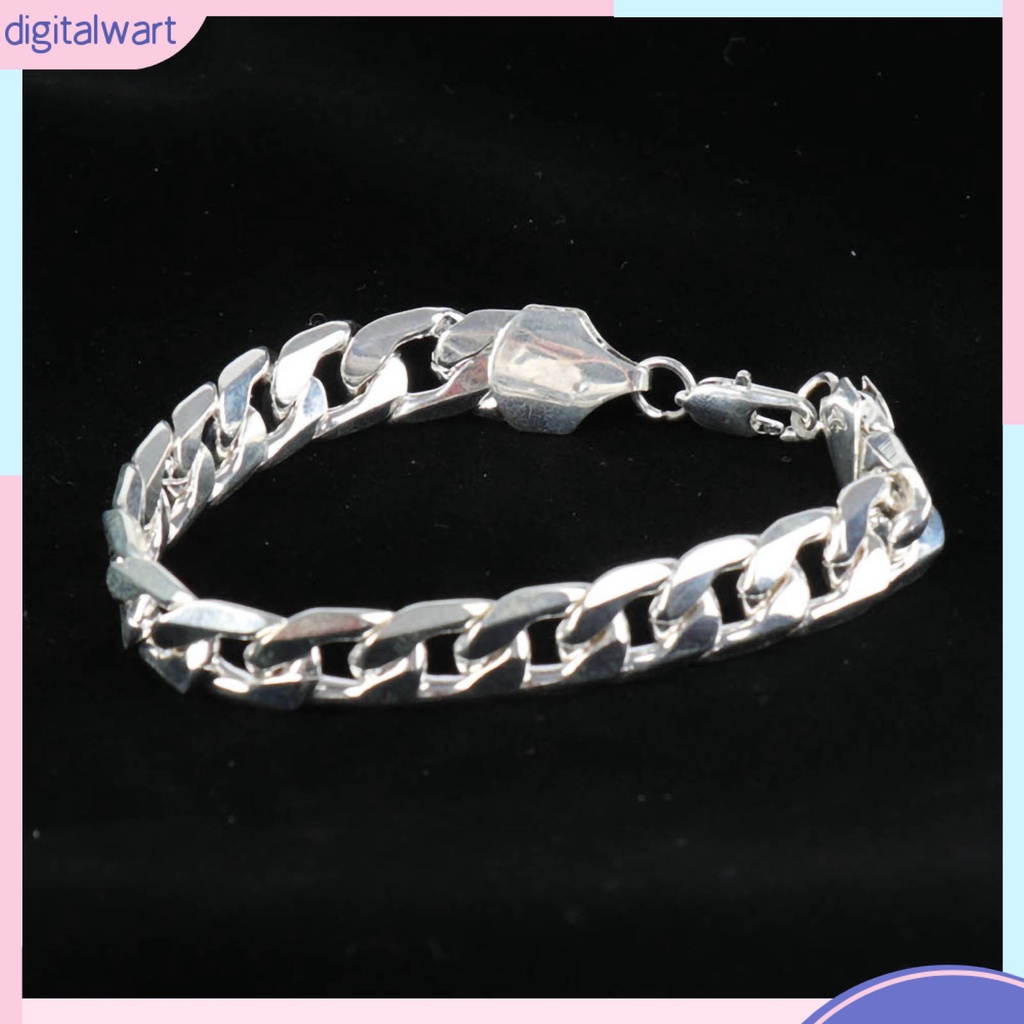 Vòng Tay Mạ Bạc Kiểu Dáng Đơn Giản Cho Nam