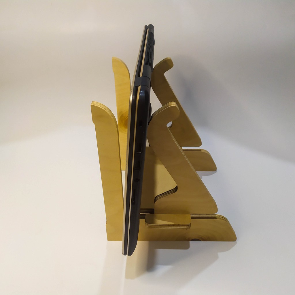Wooden Laptop Stand - Giá Kệ Đỡ Tản Nhiệt Laptop, chất liệu gỗ Plywood cao cấp nhập khẩu