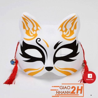 Mặt nạ vẽ mèo phong cách hóa trang mask fox cosplay A032