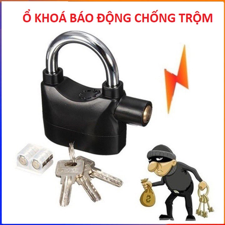 Ổ Khóa Báo Động Có Còi Hú Chống Trộm