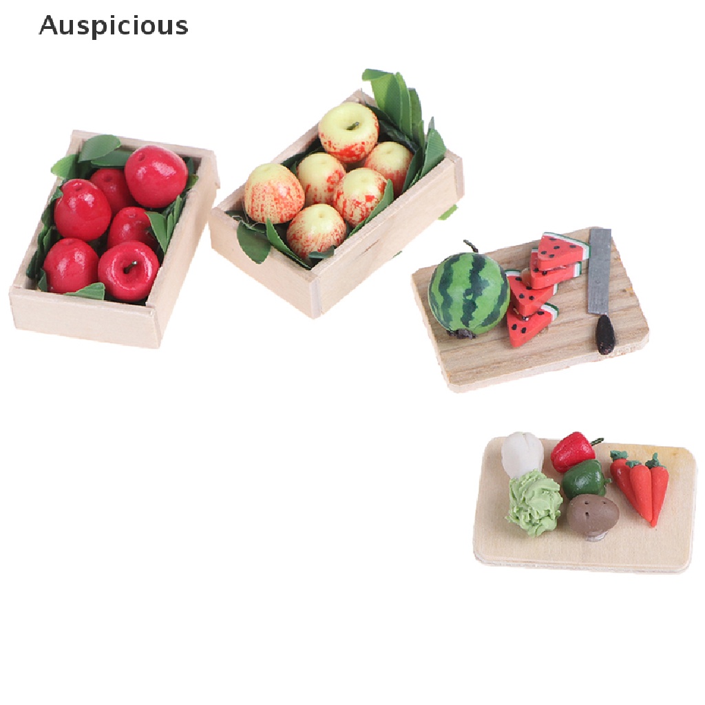 Hộp Rau Củ Mini 4 Tỉ Lệ 1: 12 Trang Trí Nhà Búp Bê