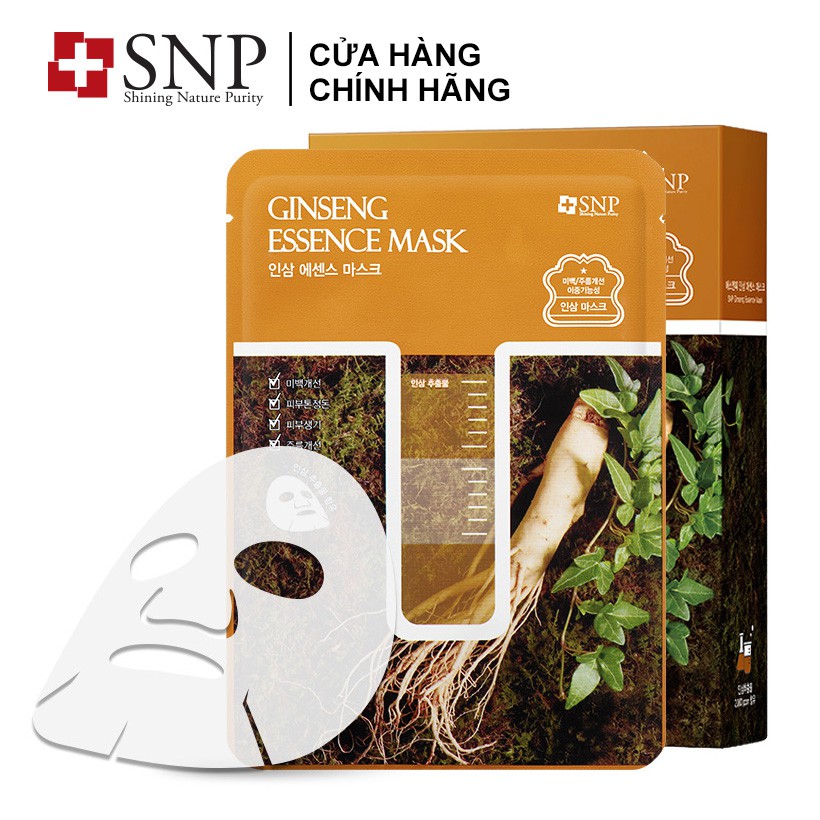 Mặt nạ SNP Dưỡng Trắng Tinh Chất Nhân Sâm GINSENG ESSENCE MASK - 25ml